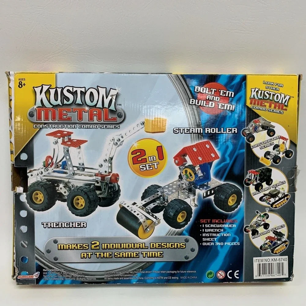 Hurricane Toys Kustom Metal Construction Steam Roller Trencher Replacement Parts